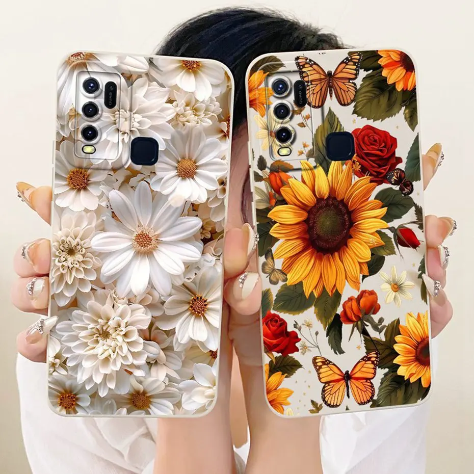 Funda de teléfono con estampado bonito para Vivo Y50 Y30i Y30 1938 1935 fundas de silicona suave a prueba de golpes para Vivo Y30 Y30i Y50 cubre parachoques - imagen 3