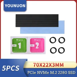 Disipador Aluminio YOUNUON para SSD M.2 NVMe 2280