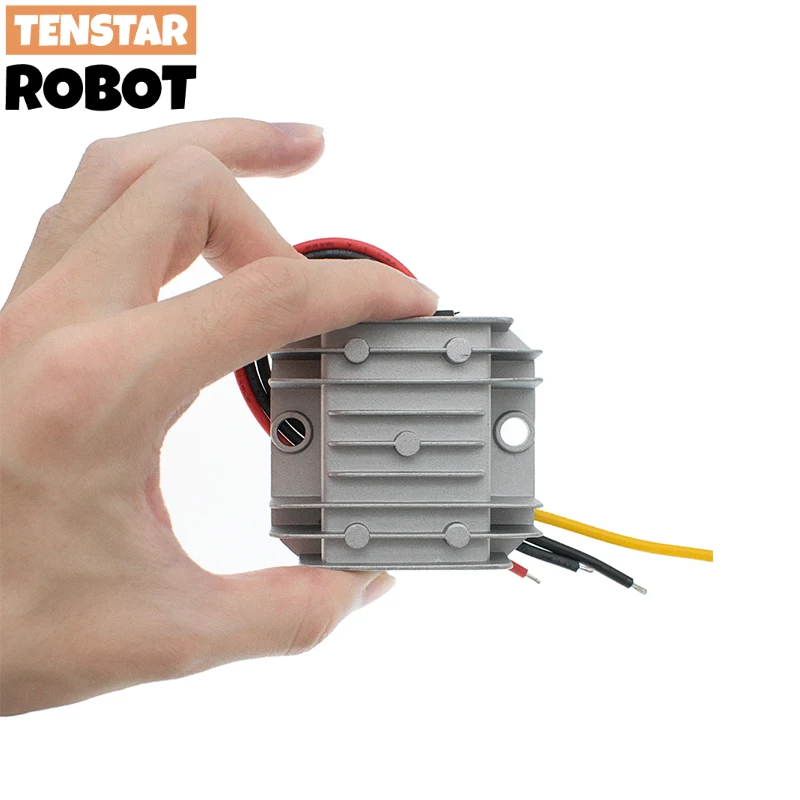 12V/24V a 5V 10A reductor DC convertidor regulador Buck fuente de alimentación impermeable para coche de juguete LED/cámara - imagen 4