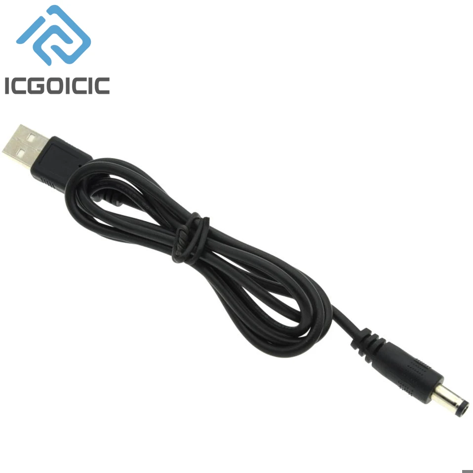 Cable de alimentación USB a DC5.5 * 2,1mm 5V9V12V Cable de refuerzo Cable USB para placa de desarrollo Uno-r3 Esp8266 Esp32 - imagen 5