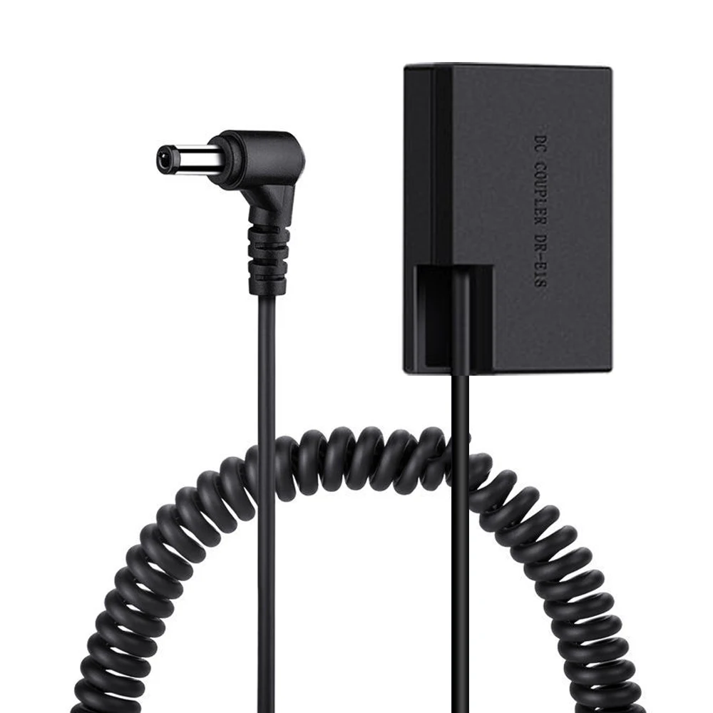 Acoplador CC de batería simulada DR-E18, media decodificación para batería de LP-E17 para Canon 77D/200D/750D/760D/800D/M3/M5/M6, etc. - imagen 2