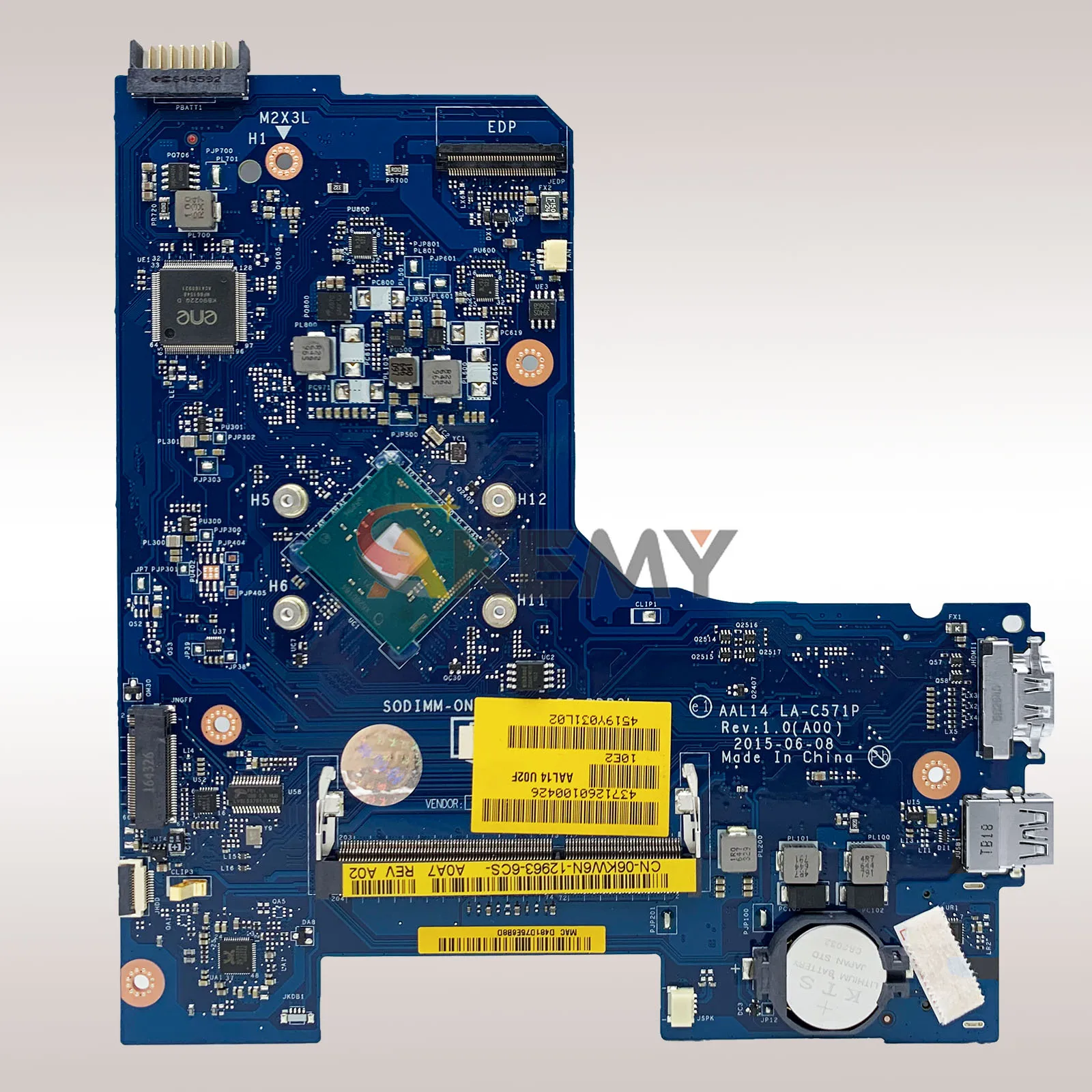 Placa base para ordenador portátil DELL Inspiron 5452 5552 AAL14 LA-C571P CN-0F77J1 F77J1 Pentium placa base para portátil 100% probado funcionando OK - imagen 3