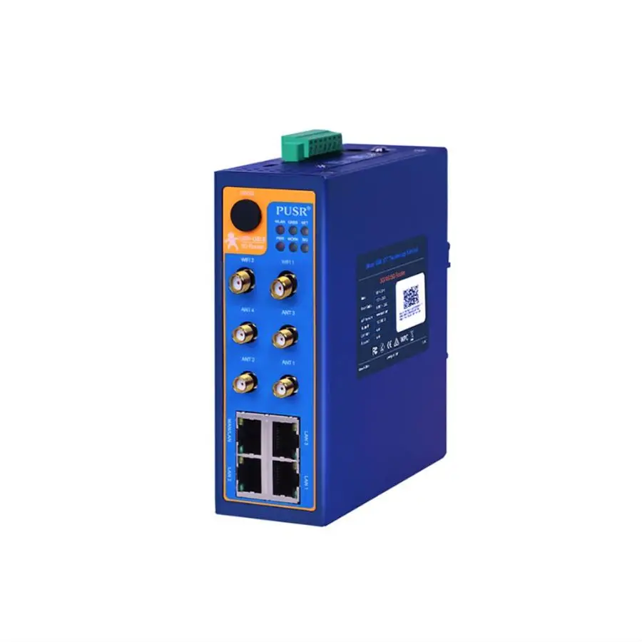 Enrutador VPN serie USR-G816, multiportador Industrial, Global, Dual Sim, 5G, RS232/RS485, WAN, LAN, puertos Ethernet, interruptor Gigabit - imagen 2