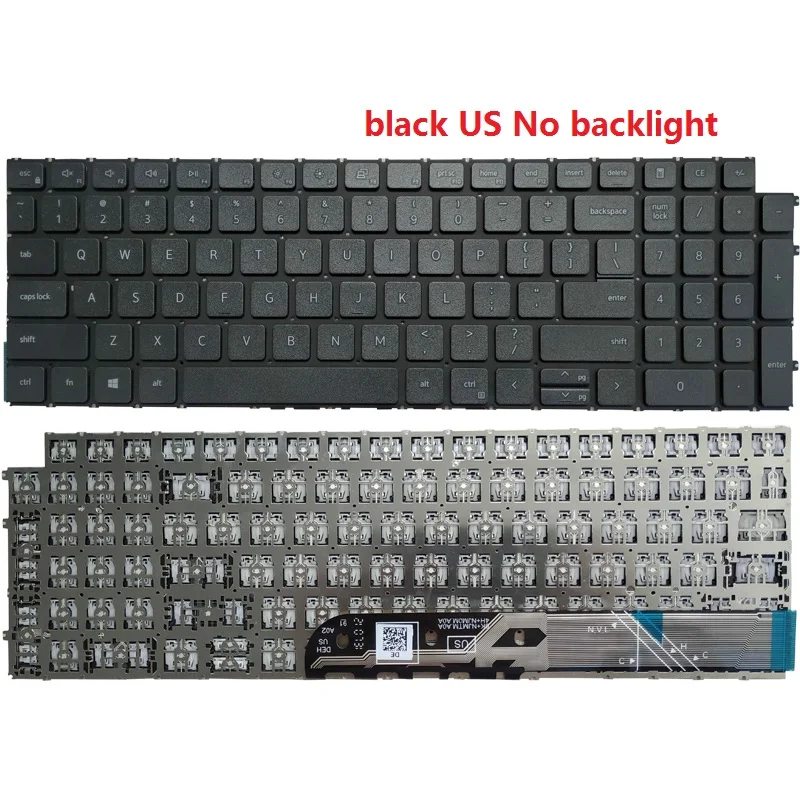 Nuevo teclado para ordenador portátil ruso/estadounidense/reino Unido/español/latino para DELL Latitude 3520 Vostro 5510 5515 7510 Inspiron 15 3510 3511 16 Plus 7610 - imagen 3