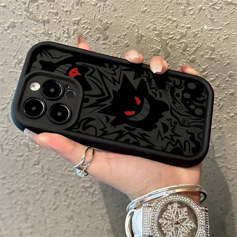 Funda divertida de Pokemon Gengar de Anime para Oneplus 12R 11 11R 10R 8T One Plus NORD CE 2 3 4 LITE 5G Funda de silicona mate - imagen 4