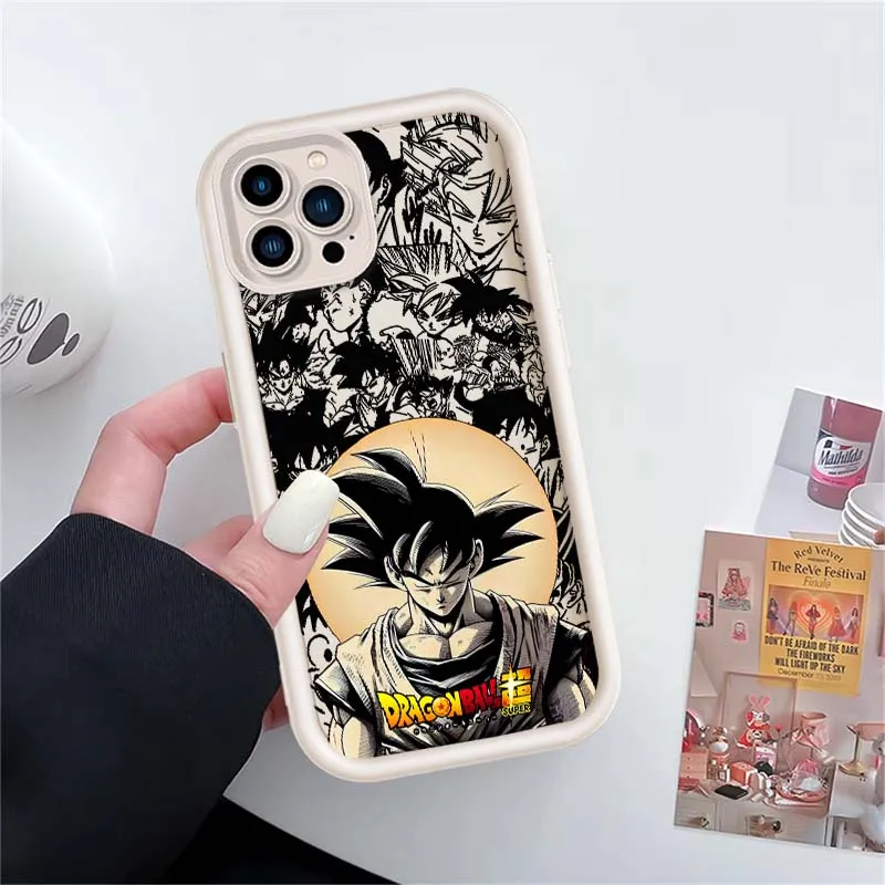 D-Dragon Ball Art Son Goku Cool funda para Apple iPhone 17 16 15 14 13 12 11 Plus Pro Max Eye Ladder funda de teléfono - imagen 4