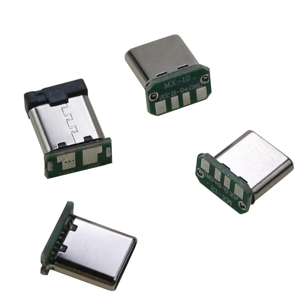 Conector macho USB 3,1 tipo C, placa de parche Vertical de 90 grados, banda de datos de 16 pines, placa de cinta USB PCB, cabeza macho, conector USB tipo C de 16P - imagen 3