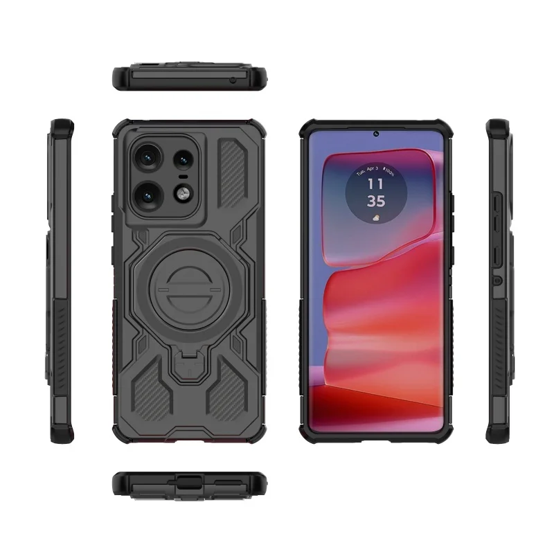 Para Moto Edge 50 Pro funda Motorola Moto Edge 50 Pro Capas parachoques atracción anillo de adsorción soporte Fundas Moto Edge 50 Pro - imagen 3