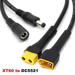 Cable Adaptador XT60 Macho a DC5521 18AWG 30 cm – Carga Batería Coche