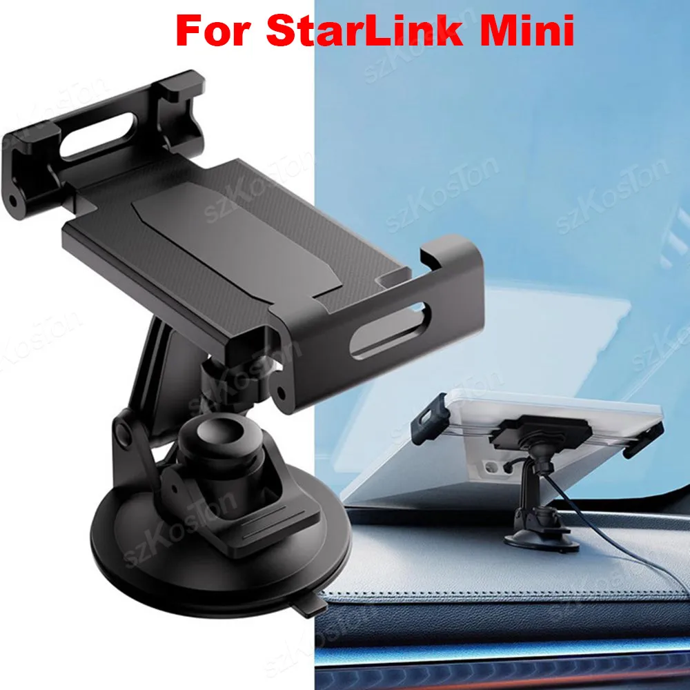 Soporte de montaje con ventosa para salpicadero de coche StarLink, rotación ajustable de 360 grados, portátil para accesorios Starlink Mini