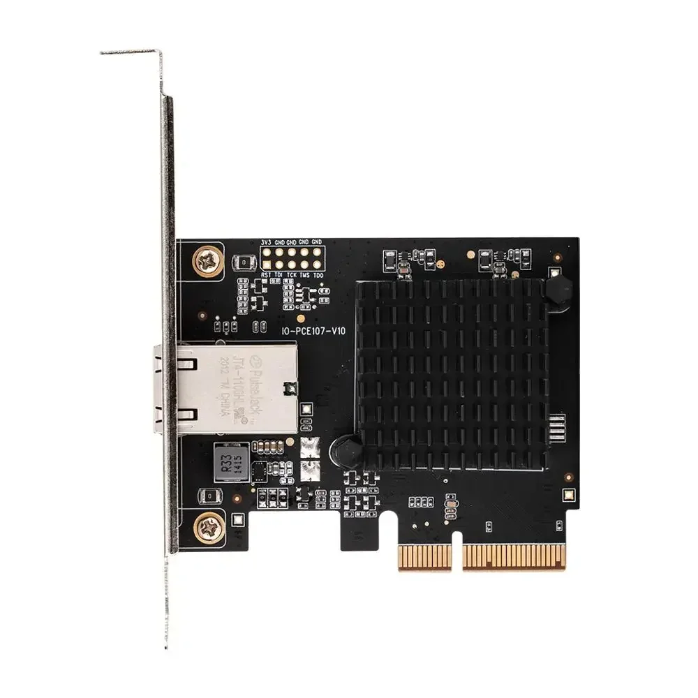 Tarjeta adaptadora de red Lan IOCREST Pcie x4 a puerto único 10 Gbase Ethernet Gigabit Nic Pci Express 10G/2,5G/1000M/100/10M RJ45 - imagen 2