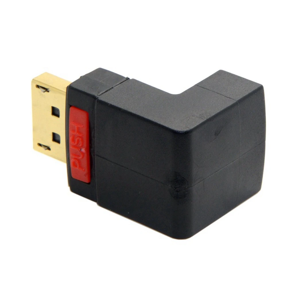UP DO Display Port en ángulo de 90 grados DP 1,4 V DisplayPort extensión macho a hembra adaptador 60 HZ 4K - imagen 4