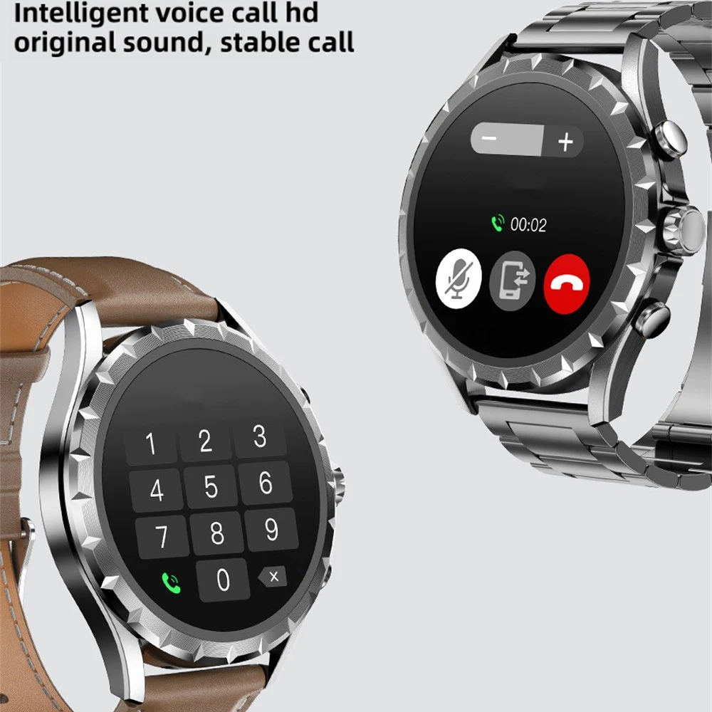 Relojes inteligentes 1,45 "hombres deportes al aire libre llamada de diente azul ritmo cardíaco salud Smartwatch impermeable NFC recordatorio de información musical - imagen 5