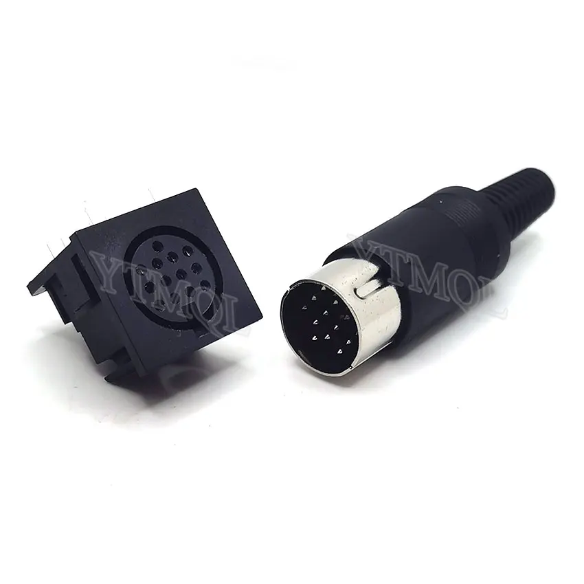 1 Uds Ds-13-04 terminal grande cuadrado s generoso 13 núcleos 15 pines enchufe 13P pin DIN hembra enchufe macho - imagen 2