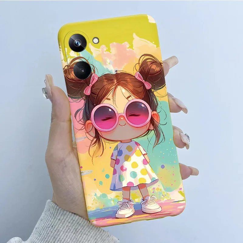 Para Realme 10 Pro funda de teléfono RMX3661 diseño de mariposa flor chica suave silicona TPU carcasa trasera para Realme 10Pro 5G 2022 cubierta - imagen 3