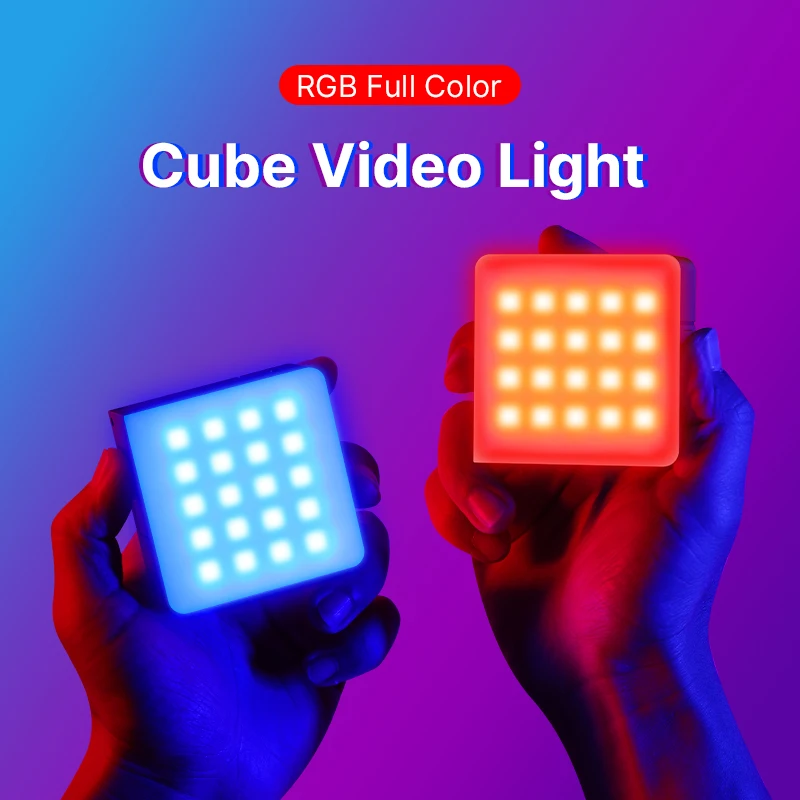 Ulanzi-Luz LED VL49 RGB PRO a todo Color para vídeo, iluminación de cámara con difusor de panal, luz de relleno profesional, 2500K-9000K