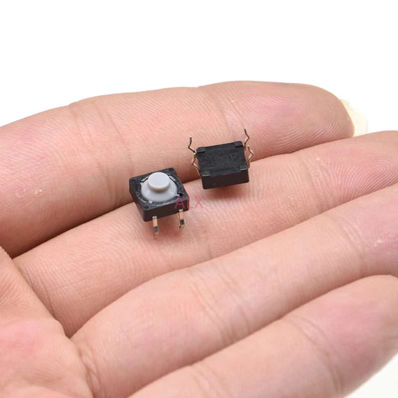 Interruptor de botón táctil de silicona, pulsador silencioso de 4 pines, 8x8x5MM, 10 piezas, 8x8x5MM - imagen 4