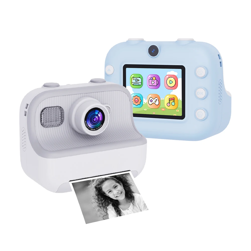 Mini cámara de impresión instantánea para niños, cámara fotográfica Digital de doble lente HD 1080P, cámara de impresión de fotos y vídeo para niños sofortbildkamera - imagen 5