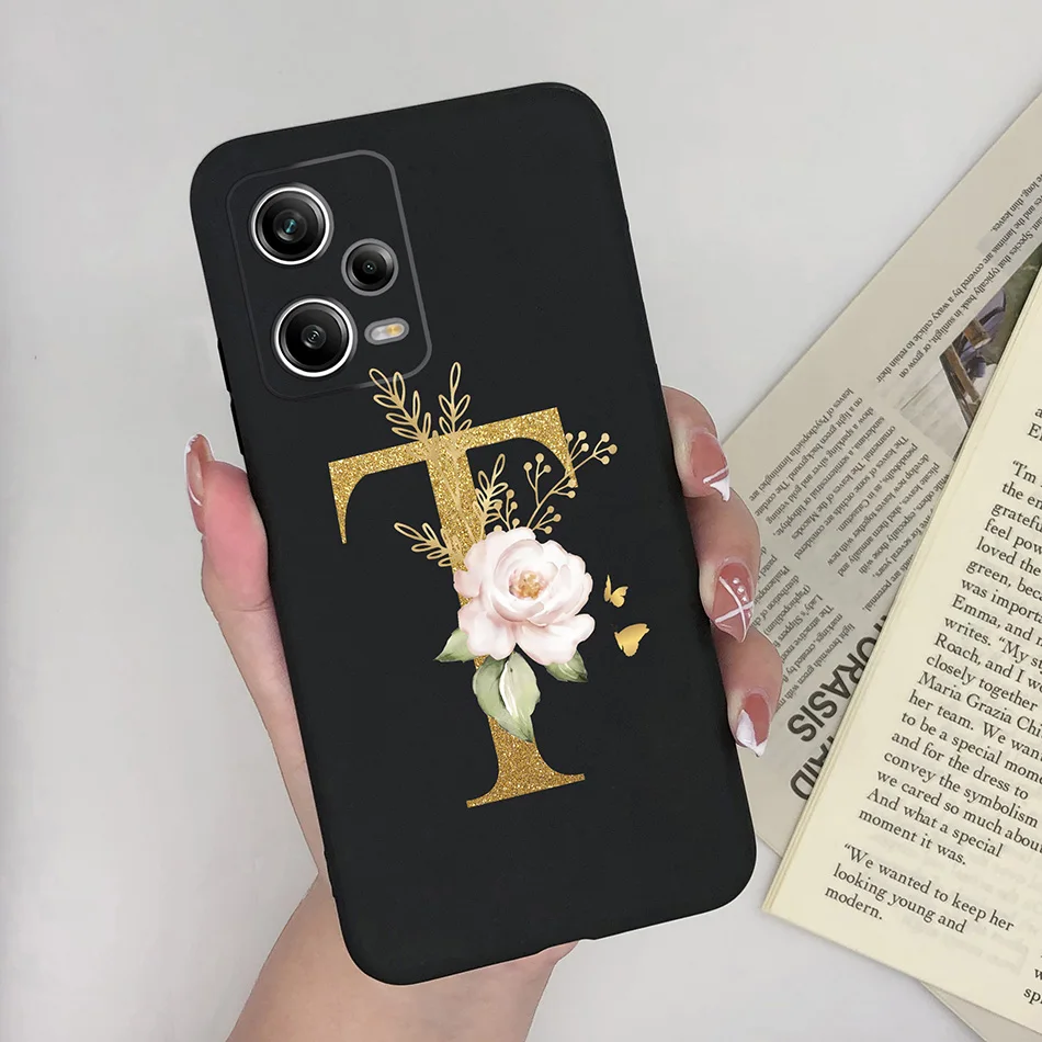 Funda de silicona antideslizante para Xiaomi Redmi Note 12 Pro Plus + 5G, 26 letras, mate, Funda de teléfono para Redmi 12Pro + - imagen 5
