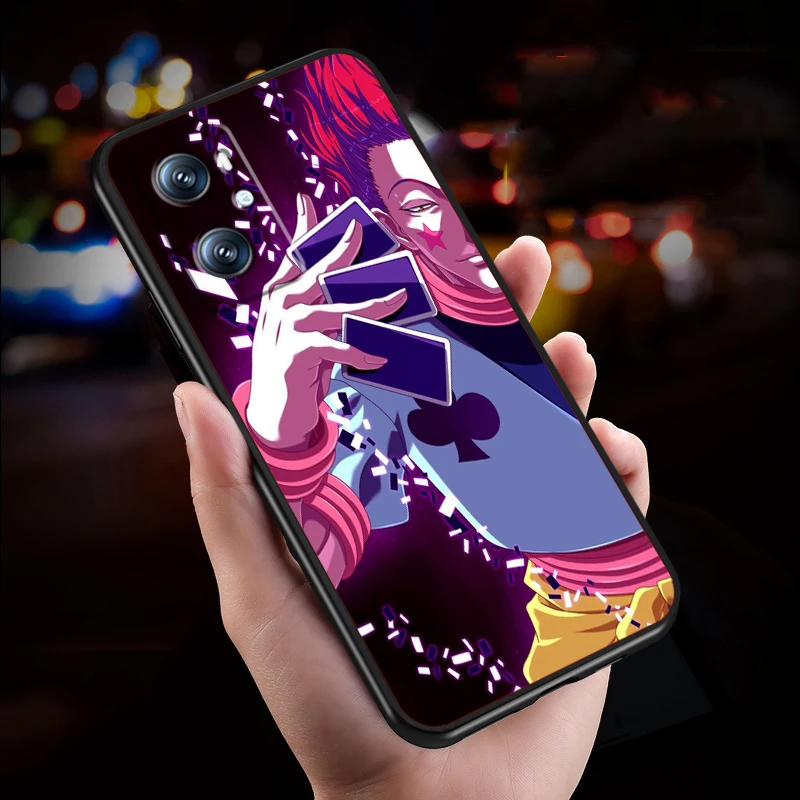 Hunter X Hunter-suave funda negra para teléfono, película de Anime para OPPO Find X5 X3 X6 A54S A5 A94 A16 A53S A57 A74 A72 A98 A78 A96 A9 5G - imagen 3