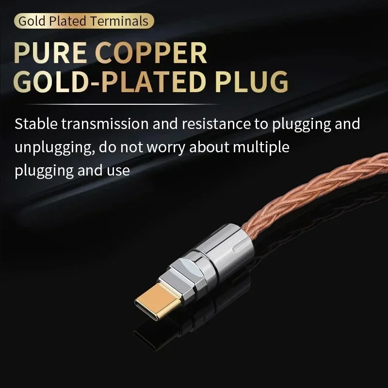 Adaptador USB C OTG tipo C a tipo C Cable de conexión de auriculares decodificación convertidor de Audio amplificador de auriculares tarjeta de sonido Cable auxiliar - imagen 2