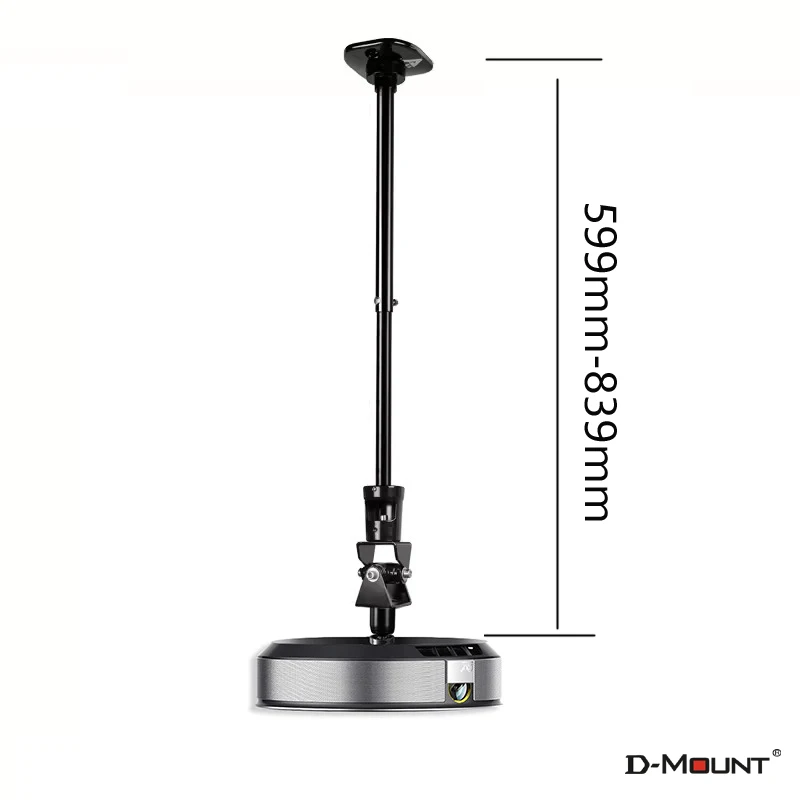 D-mount PM3-YT-L movimiento completo inclinación giratoria proyector de aluminio soporte de montaje en pared de techo agujero 1/4 pulgadas 3/8 pulgadas Z6X Z8X H3 X3 J10