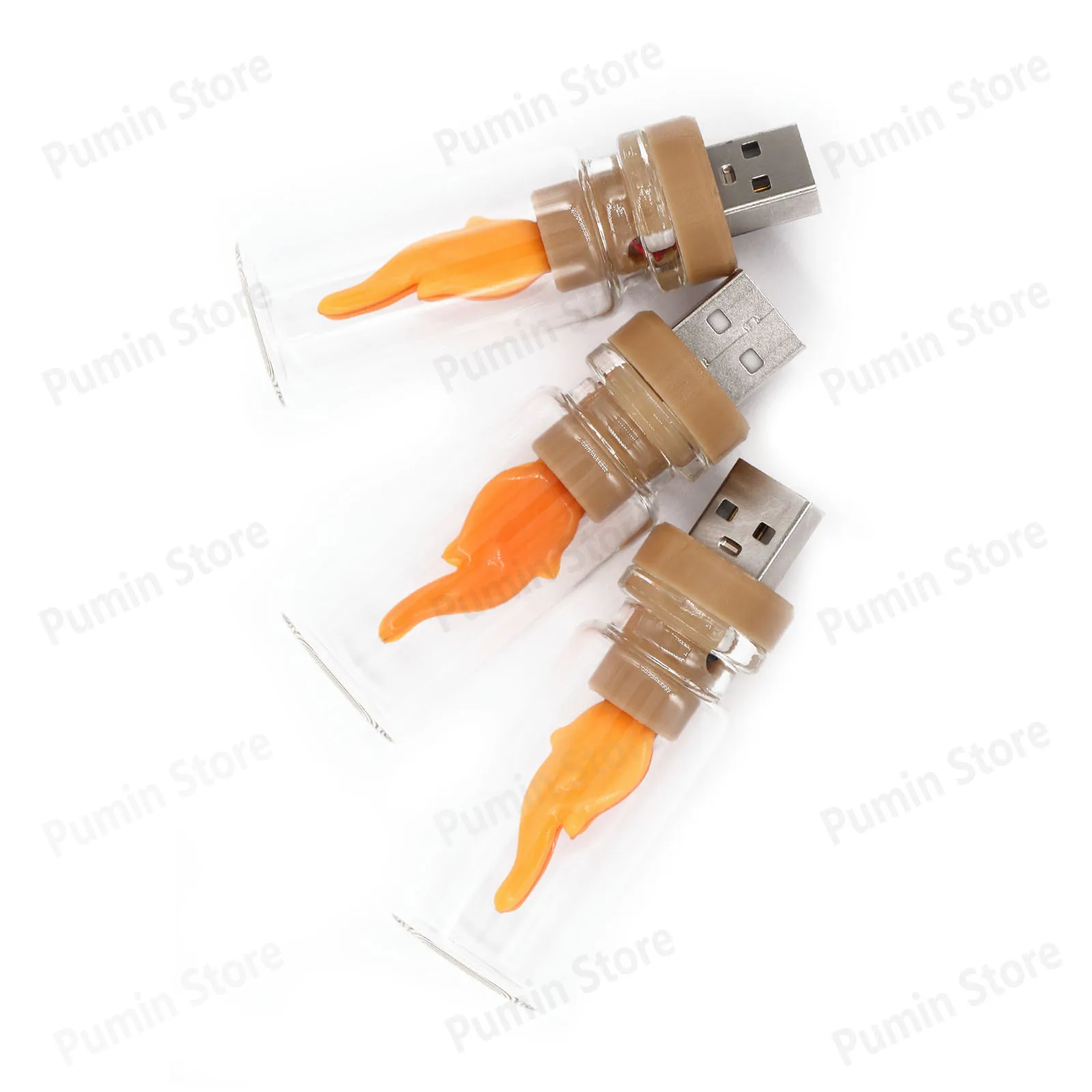 Interfaces LED USB de 5V, vela Retro amarilla cálida, bombilla de llama, luz nocturna, luz de ambiente para fuente de alimentación portátil y portátil - imagen 5