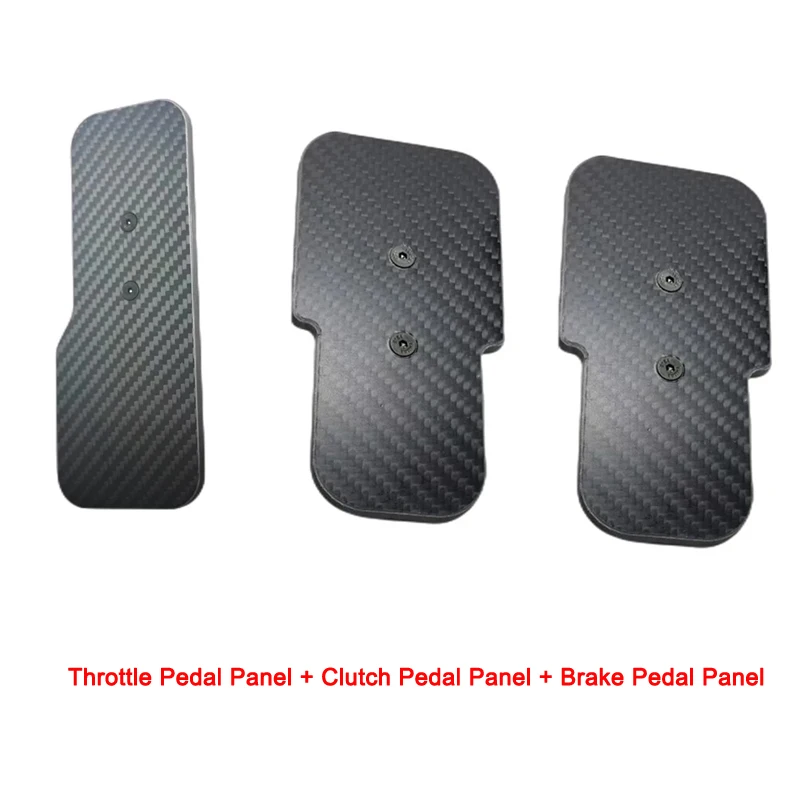Juego de carreras simulado, acelerador de fibra de carbono, freno, embrague, Kit de modificación de Panel de Pedal, pedales Fanatec CSL, Moza, SRP, R5 - imagen 2