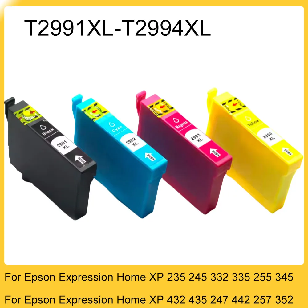 Cartucho de tinta T2991 29 29XL Compatible con impresora Epson Expression Home XP 235 245 332 335 432 435 247 442 345 255 257 352 355