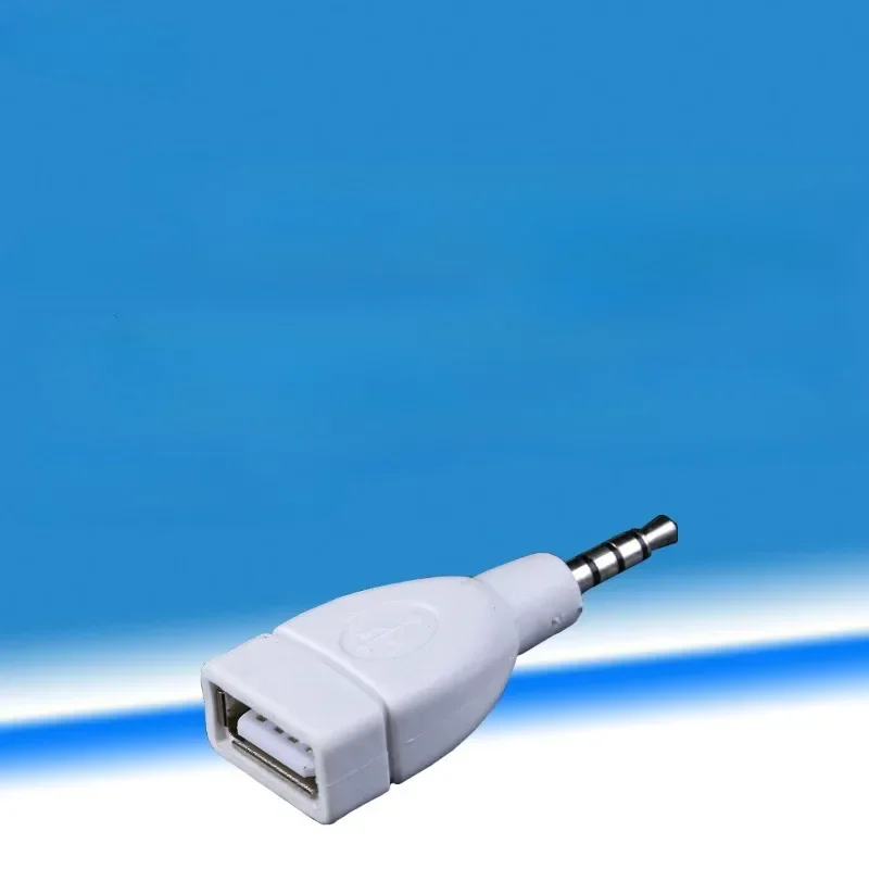 Convertidor de audio 3,5mm macho AUX Audio Jack a USB 2,0 hembra adaptador convertidor para audio de coche 1 unidad flash terabyte