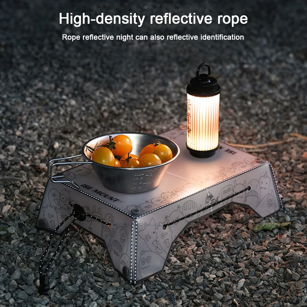 Mini mesa de Camping plegable portátil, bandeja ultraligera para acampar al aire libre, vajilla plegable, equipo de senderismo, suministros de cocina - imagen 2