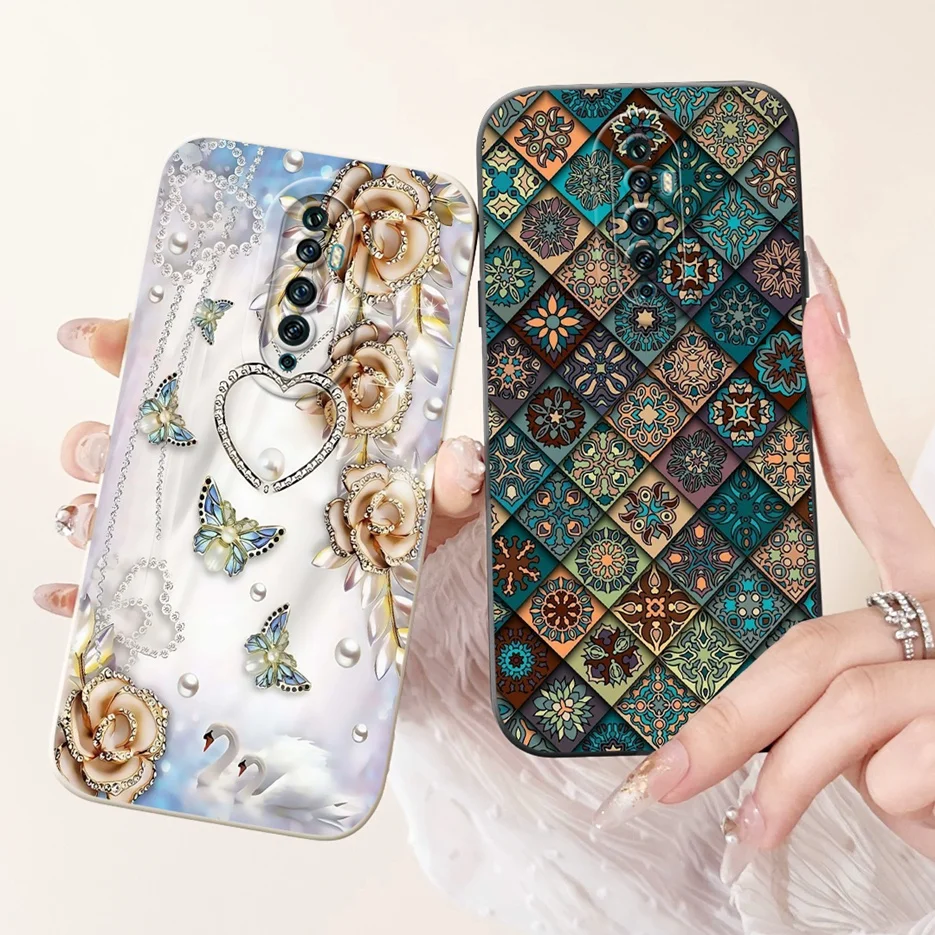 Para Oppo Reno2 F funda Reno 2Z única cubierta pintada de caramelo funda de teléfono de silicona suave para Reno 2 2F Reno2 Z Reno2F cubierta trasera parachoques - imagen 4