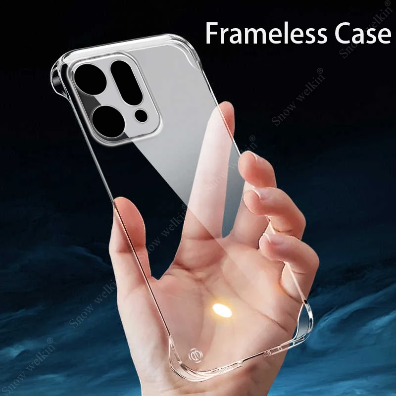 Funda rígida de plástico transparente y delgada sin marco para Oppo Reno 14 13 12 11 10 9 Reno14 Pro, Fundas traseras para teléfono - imagen 3