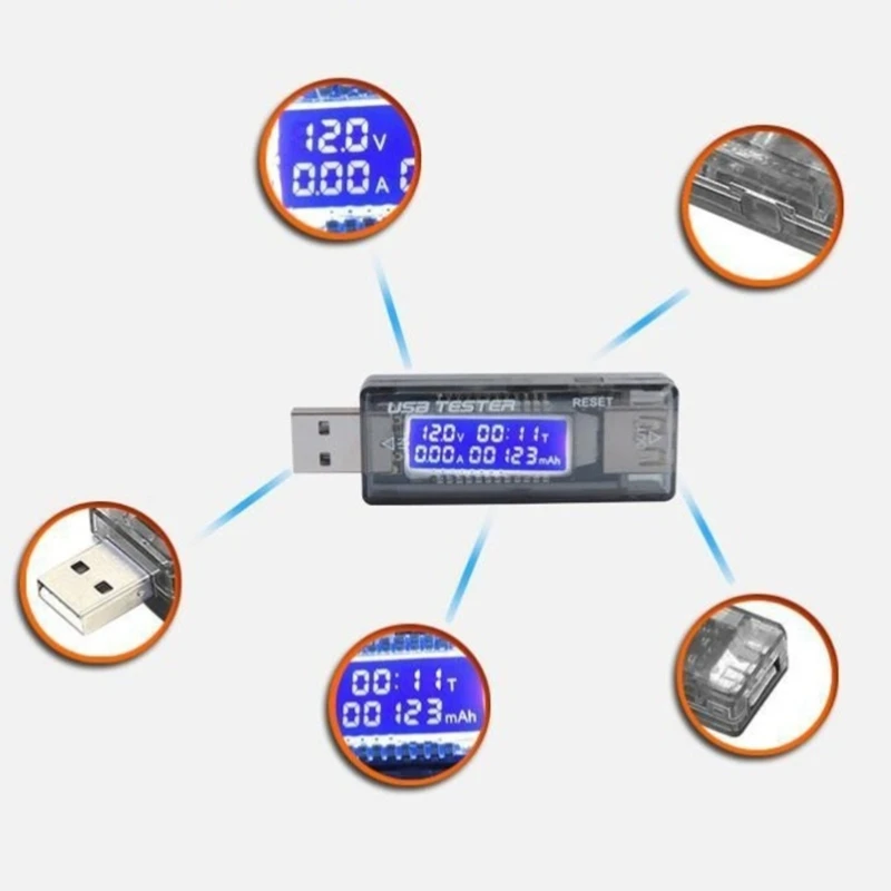 Probador energía USB ligero para monitoreo integral del estado carga K1KF - imagen 5