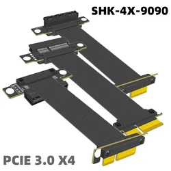 Adaptador Riser PCI-E x4 Gen3 – Extensor Ángulo Recto para GPU SSD