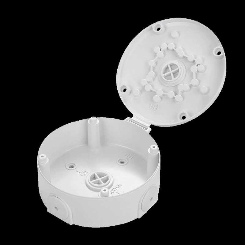 Soporte de vigilancia Universal, disco redondo oculto, cámara de gran capacidad, caja impermeable, organizador de cables, 4 Uds. - imagen 3