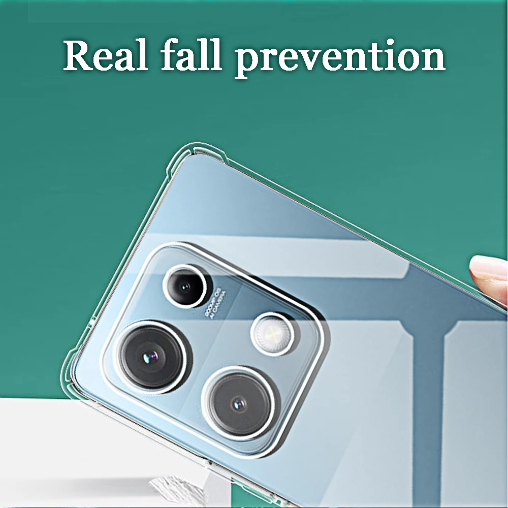 Funda de teléfono a prueba de golpes para Redmi Note 14s 4G, fundas traseras transparentes Clera para Xiaomi Redmi Note14 Note 14 Pro Plus 5G - imagen 4