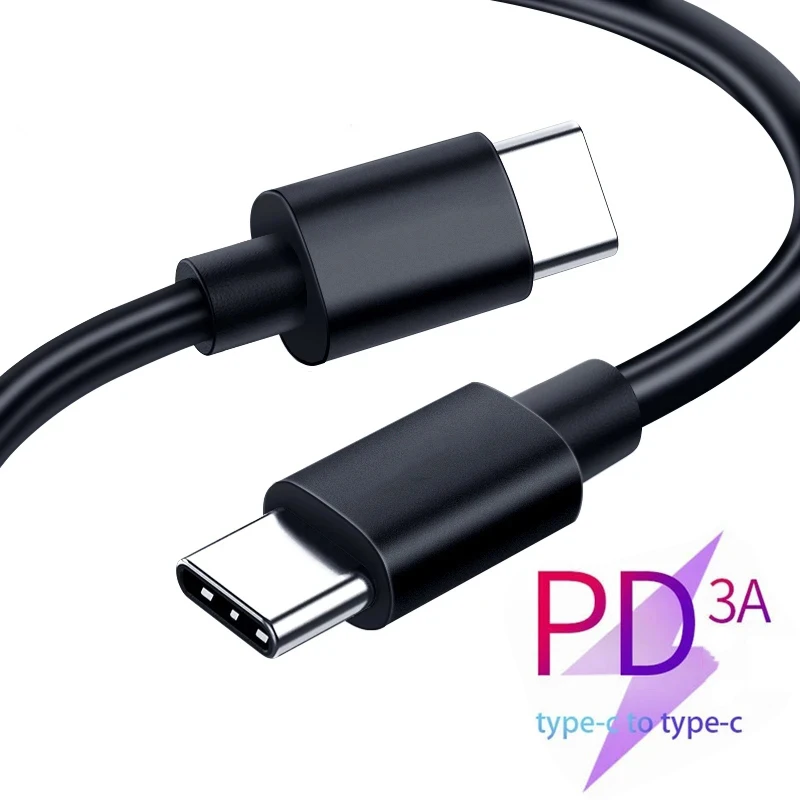 Cable de carga rápida tipo C a tipo C 20W PD para Apple Iphone15 Huawei Xiaomi Samsung tipo C accesorios de Cable de tejido línea de datos