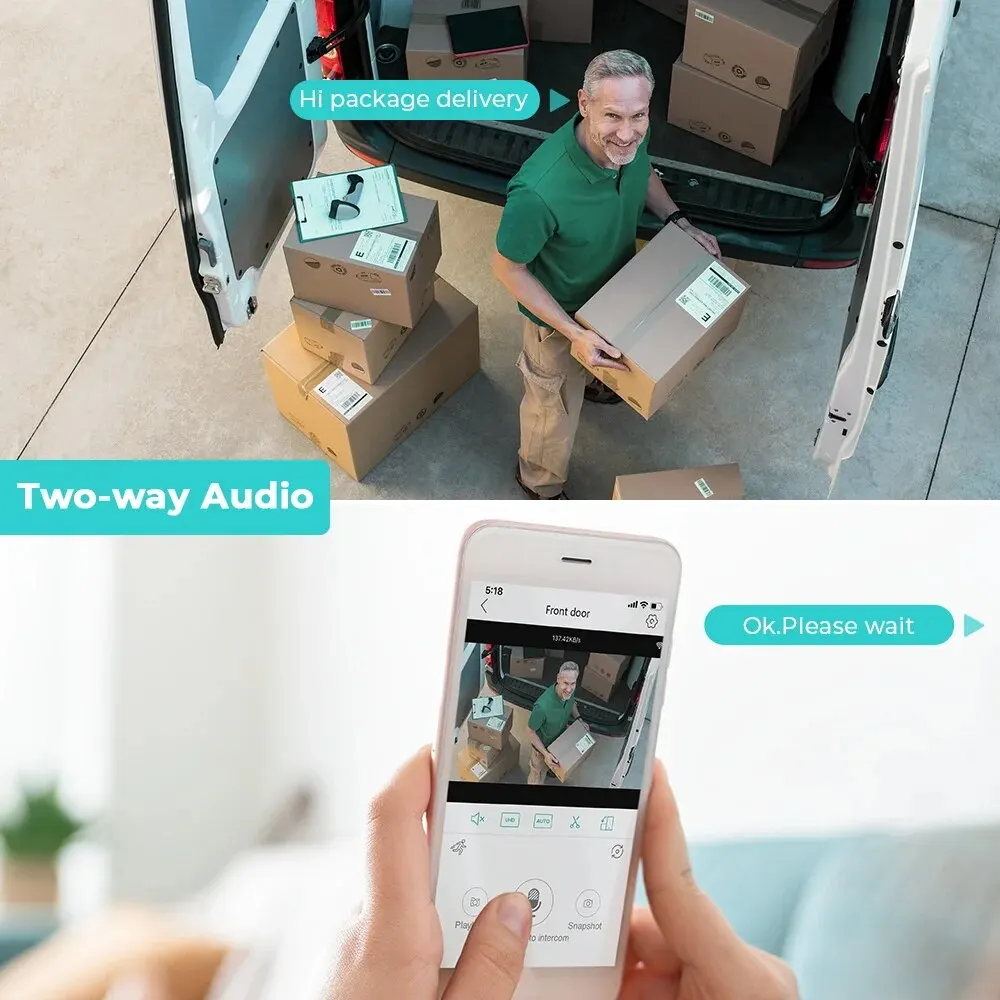 Cámara IP de 8MP 4K, domo de velocidad de 5MP, seguimiento automático, cámara PTZ, hogar inteligente, cámara inalámbrica WIFI para exteriores, Monitor de vigilancia - imagen 5