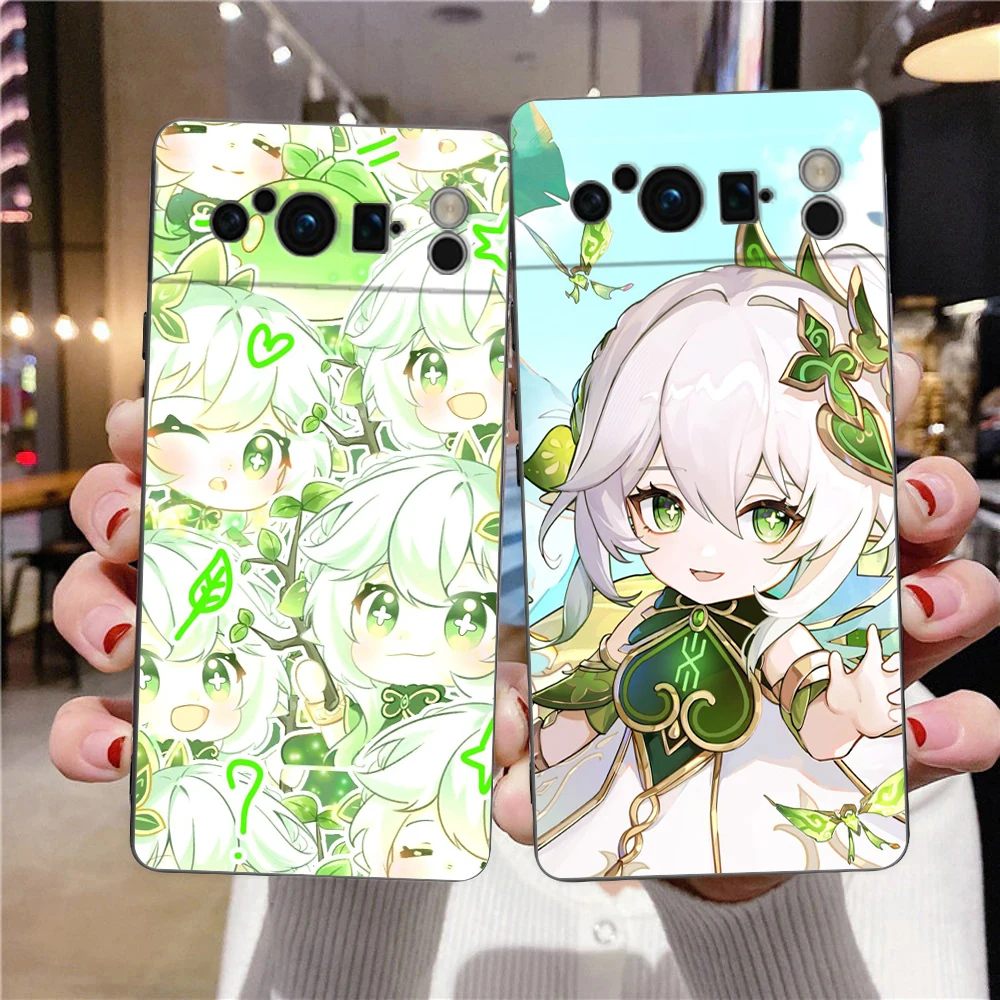 Para Google Pixel 10 Pro funda de teléfono Pixel 9 Pro XL TPU funda Pixel 8 Pro 9A 8A 7A 7 6A 6 Pro funda suave Genshin Impact Nahida - imagen 2