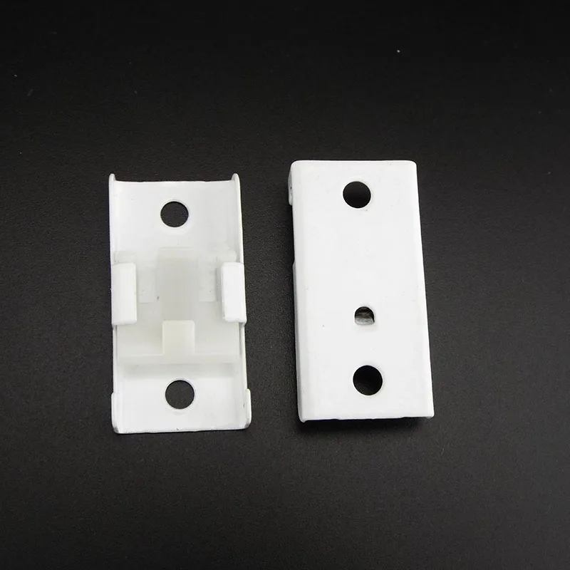 10x polea para corredor de cortina, tornillos de Metal, soporte de montaje lateral, tapa de extremo de riel de sujeción superior fija, accesorios de riel de sellado m20 - imagen 3