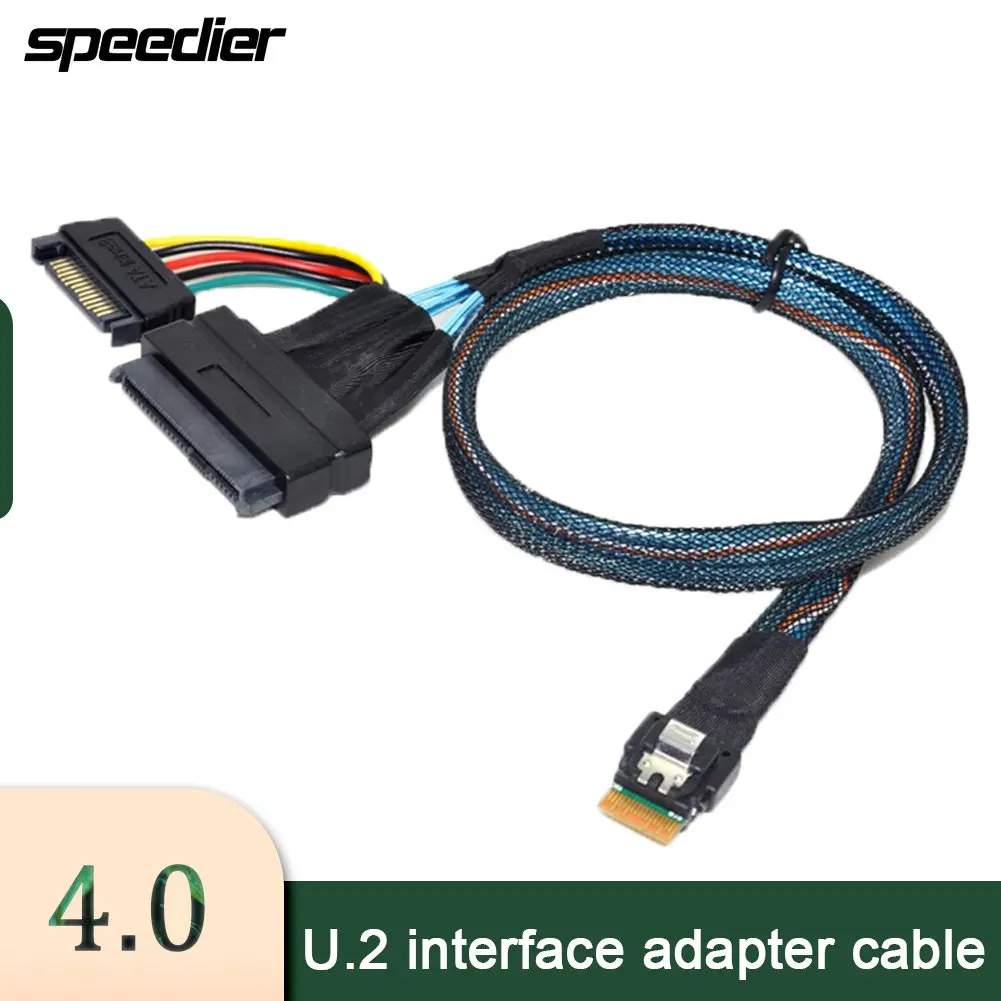 Cable adaptador de interfaz Slimline SFF-8654 a SFF-8639 para NVMe SSD PCI-E SSD - Adaptadores de cables de hardware para PC