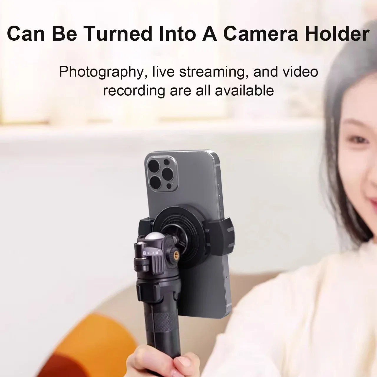 Abrazadera de teléfono magnética Universal para soporte de teléfono de coche, soportes magnéticos, Clip para teléfono móvil de ciclismo, liberación/attaque/desmontar de bloqueo rápido - imagen 4