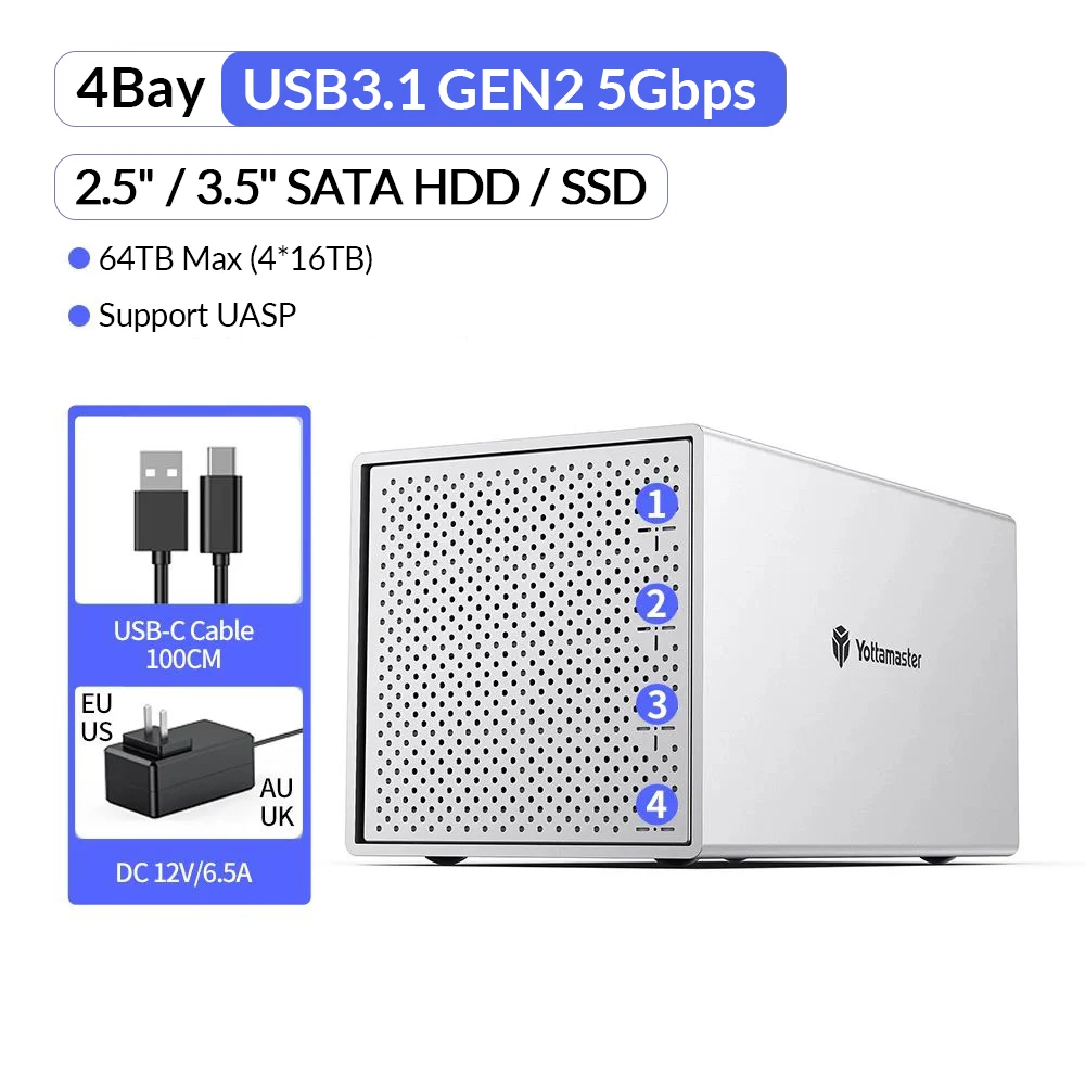 4Bay 64TB USB-C