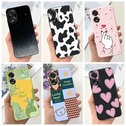Funda Silicona OPPO A18/A38 - Diseño Corazón Vaca