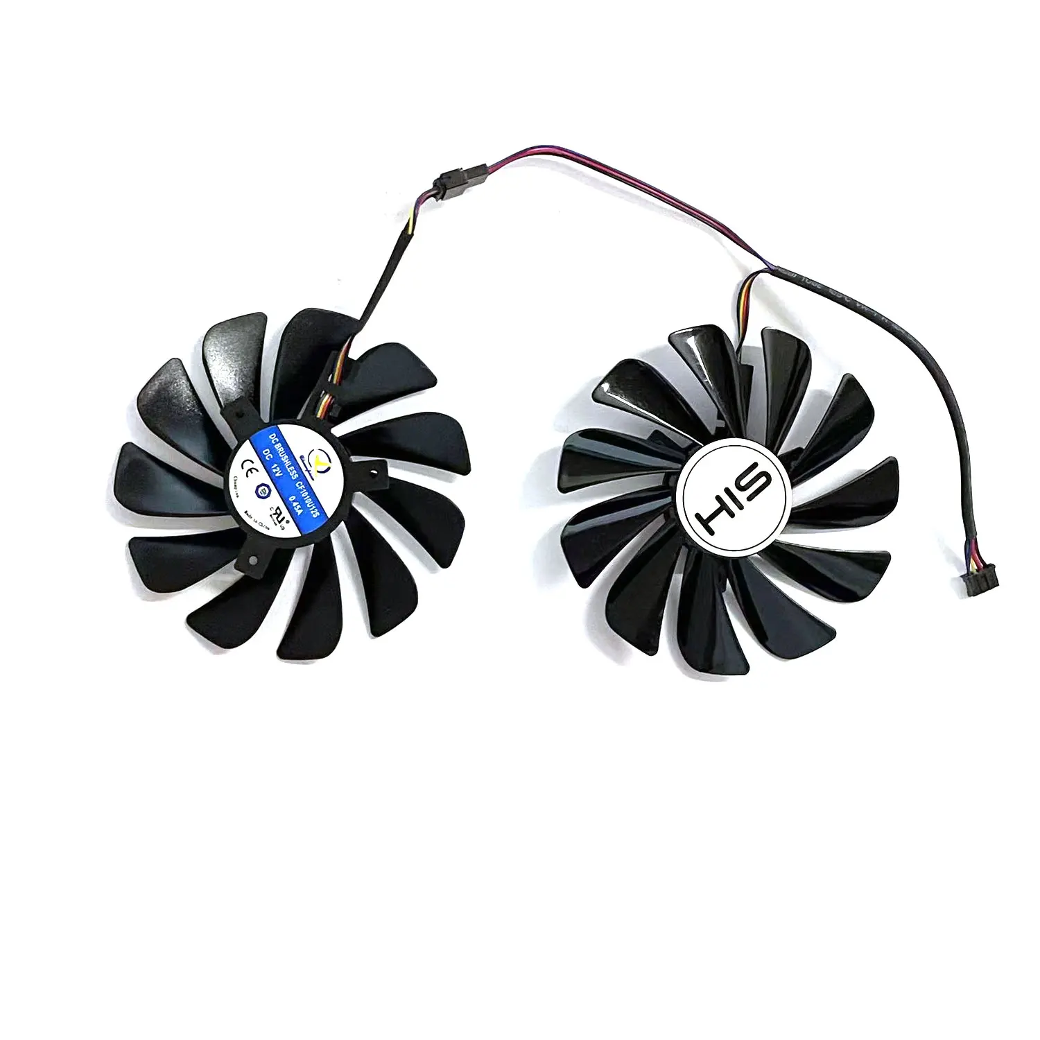 Nueva tarjeta gráfica 95MM 4PIN CF1010U12S adecuada para HIS Radeon RX5700 5700XT IceQ X2 - imagen 3
