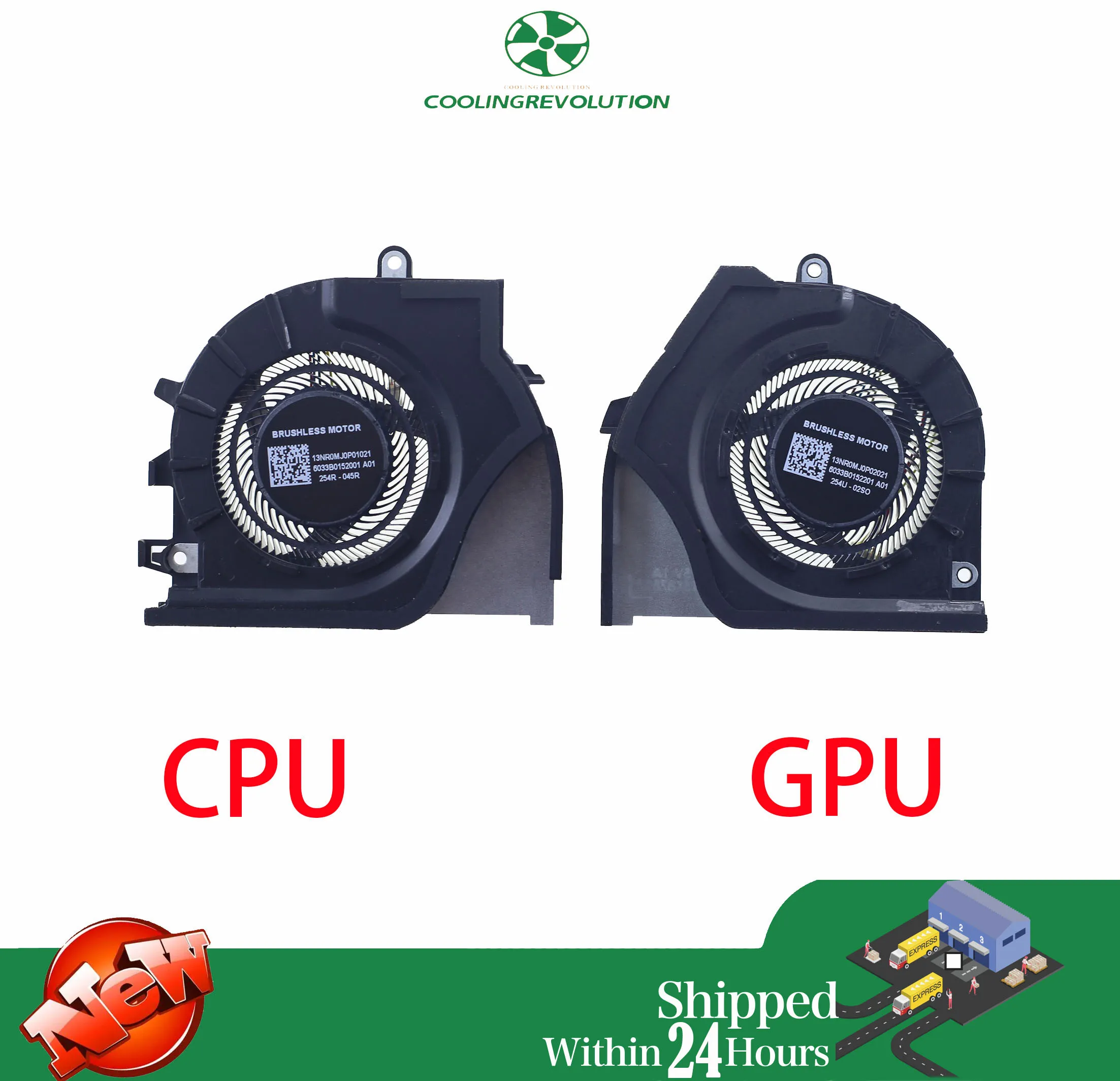 Ventilador de refrigeración GPU para CPU de ordenador portátil, para ASUS TUF Gaming FX608J FX608LP 13NR0MJ0P01021 13NR0MJ0P02021 6033B0152001 6033B0152201