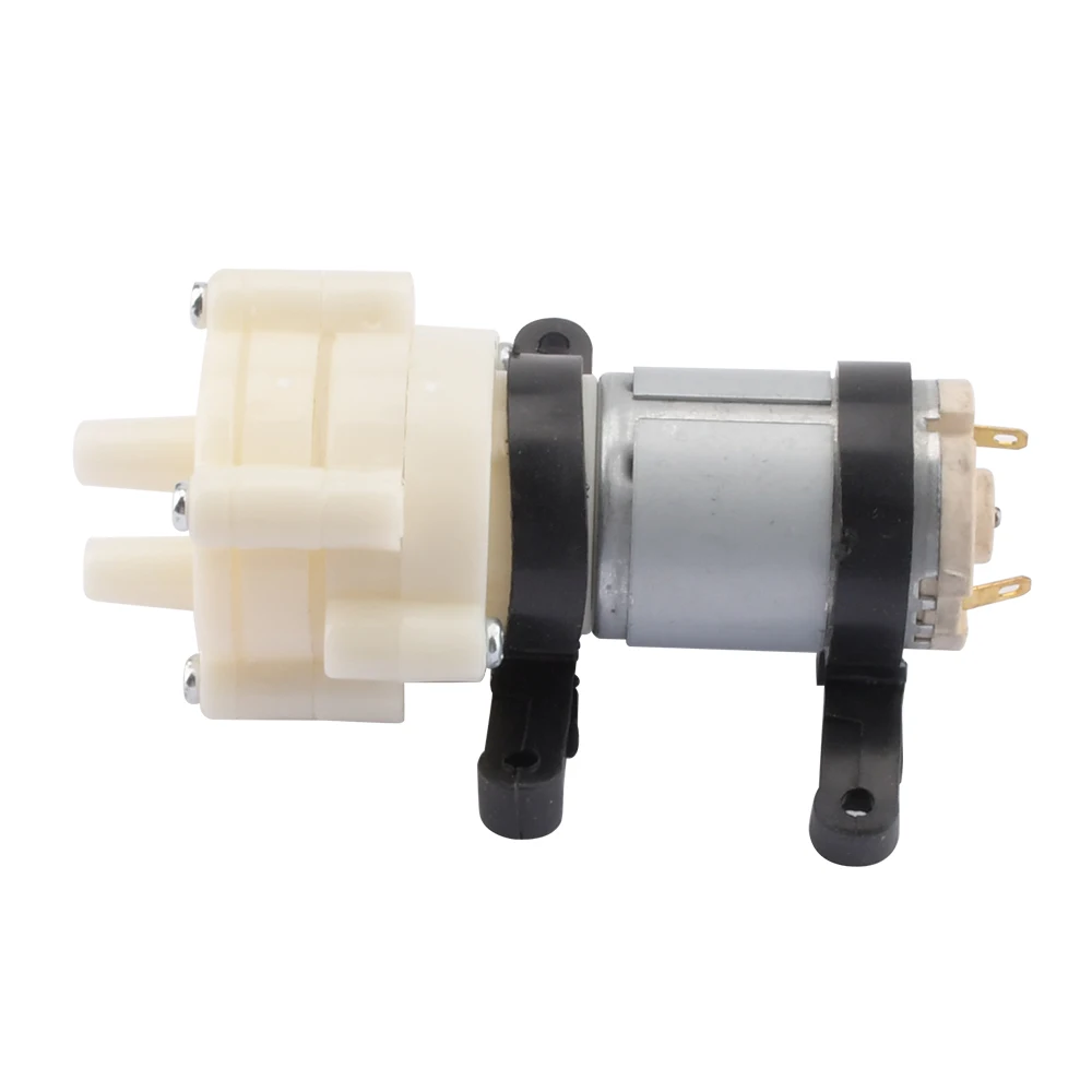 DC6-12V R385 Micro bomba acuarios y peceras bombas de diafragma CC neumáticas redondas accesorios de bombas de aire de acuario 1,5-2L/Min