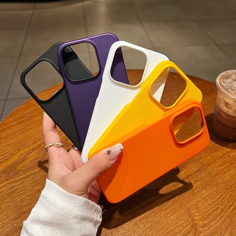 Rubberized Matte Hard Plastic Case For Apple iPhone 16 15 14 13 12 11 X XS Pro Max 7 8 Plus 16E XR PC Back Phone Case Cover - imagen 3