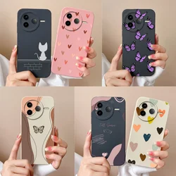 Para POCO F7 Pro Ultra funda bonita mariposa suave funda de teléfono de alta calidad protección de cámara de silicona líquida cubierta trasera a prueba de golpes